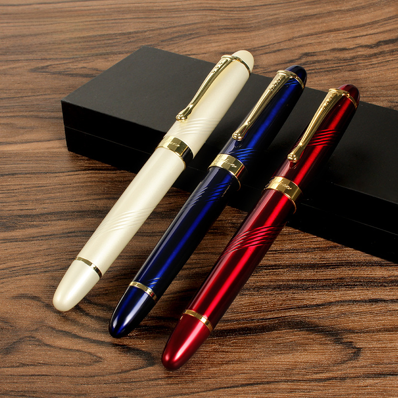 Jinhao X450 fountain pen student practice gift business metal signature calligraphy gift pen can be used ink sac