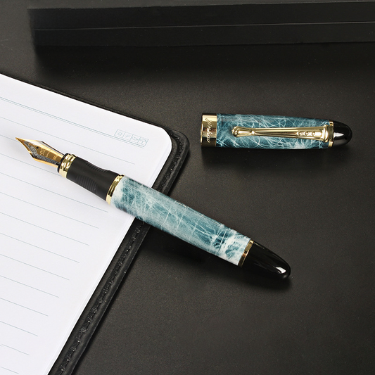 Jinhao X450 fountain pen student practice gift business metal signature calligraphy gift pen can be used ink sac