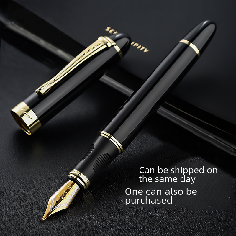 Jinhao X450 fountain pen student practice gift business metal signature calligraphy gift pen can be used ink sac