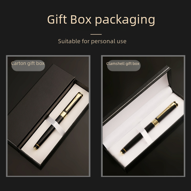 Hard pen calligraphy pen boxed multi-color metal pen body business gift Ming student training class with pen gift