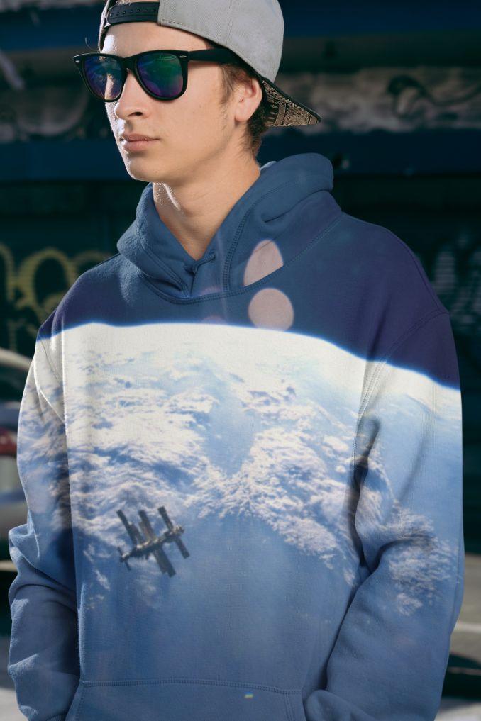 Above the Moon Men Sublimation Hoodie