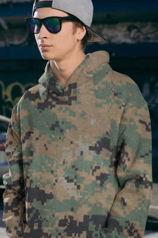 Army Uniform Camofludge Men Sublimation Hoodie