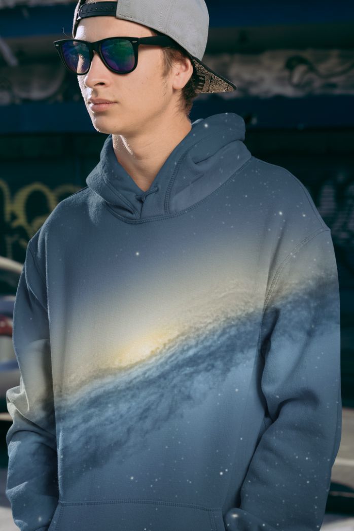 Awe Galaxy Men Sublimation Hoodie