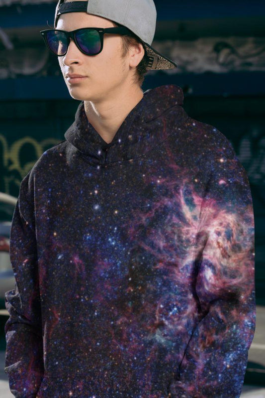 Colored Galaxy Men Sublimation Hoodie