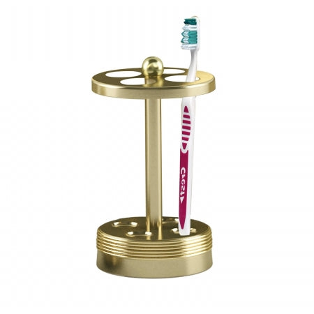 Jewel Gold Finish Toothbrush Holder